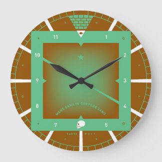 Reloj Redondo Grande Una Mente Sana en un Cuerpo Sano