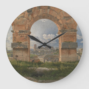 Reloj Redondo Grande Una vista a través de tres arcos del Coliseo
