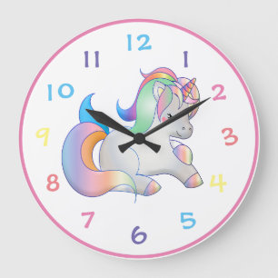 Reloj Redondo Grande Unicornio