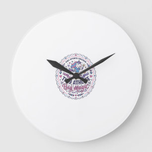 Reloj Redondo Grande Unicornio Atleta Pequeño Gran Magia Diseño Impreso