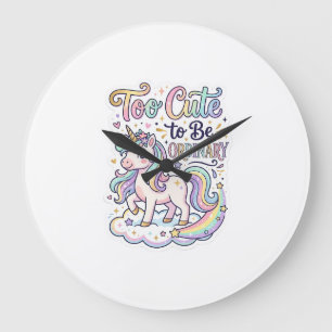 Reloj Redondo Grande Unicornio demasiado lindo para ser ordinario Premi