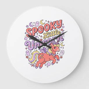 Reloj Redondo Grande Unicornio Espeluznante Unicornio Pequeño Caprichos