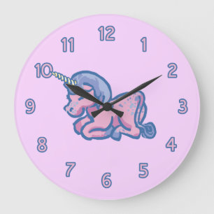 Reloj Redondo Grande Unicornio lindo