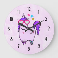 Unicornio lindo en gafas cardiacas