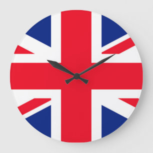 Reloj Redondo Grande United Kingdom Union Jack Flag