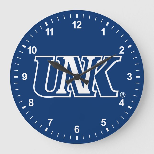 Reloj Redondo Grande UNK| Universidad de Nebraska en Kearney (Anverso)