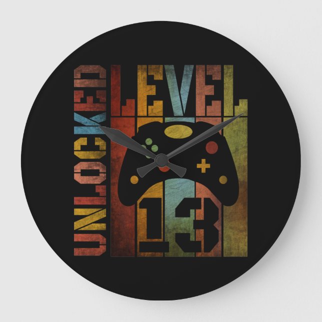 RELOJ REDONDO GRANDE UNLOCKED LEVEL 13 (Anverso)