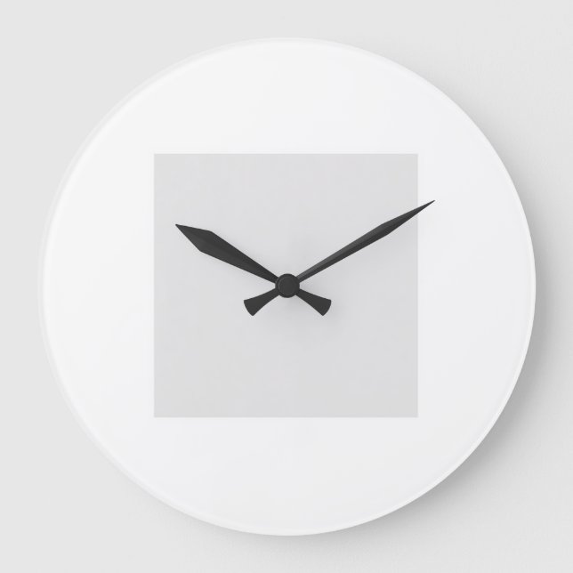 Reloj Redondo Grande Upload Your Own Design Custom Clock (Anverso)