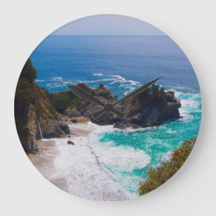 Reloj Redondo Grande USA, California. View Of Mcway Falls