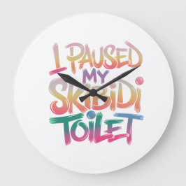 Reloj Redondo Grande Usa el color rosado