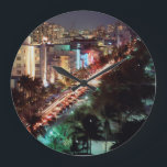 Reloj Redondo Grande USA, Florida, Miami Beach, Ocean Drive, Art Deco 2<br><div class="desc">Walter Bibikow / DanitaDelimont.com USA,  North America,  Florida</div>