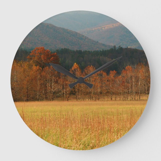 Reloj Redondo Grande USA, Tennessee. Cades Cove In Smoky Mountain (Anverso)
