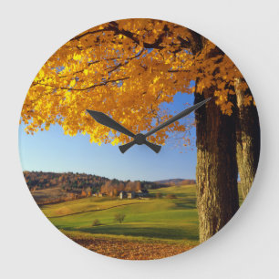 Reloj Redondo Grande USA, Vermont. Farm Scenic Near South Woodstock