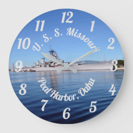 Reloj Redondo Grande USS Missouri