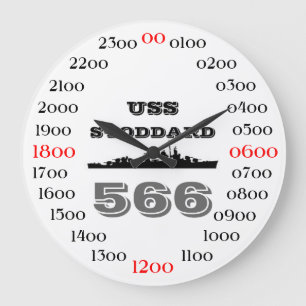 Reloj Redondo Grande USS Stoddard (DD-566)
