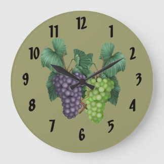 Reloj Redondo Grande Uvas