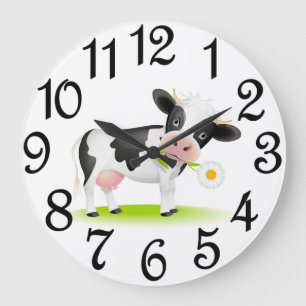 Reloj Redondo Grande Vaca del País
