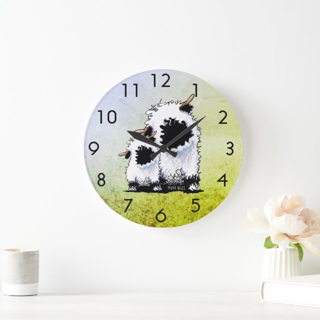 Reloj Redondo Grande Valais Blacknose Sheep  (Hogar)