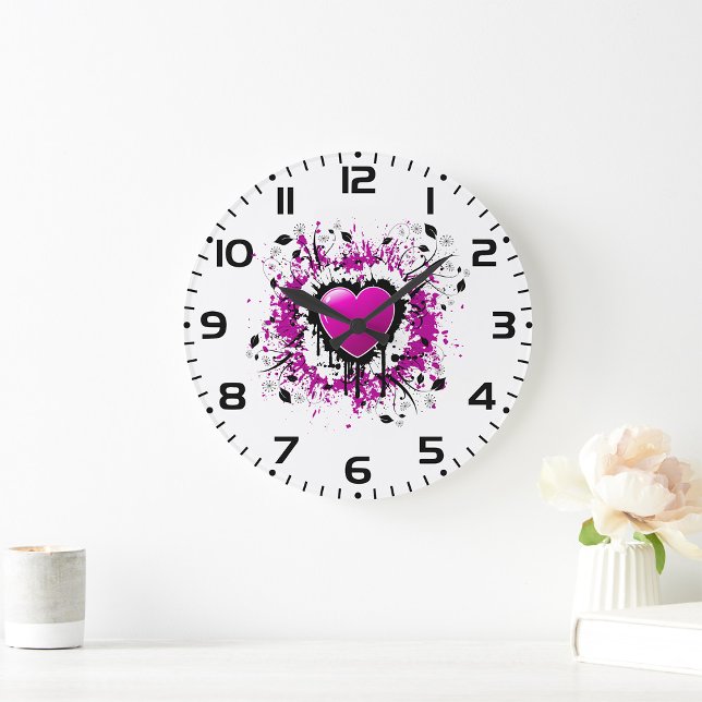 Reloj Redondo Grande Valentine Purple Heart (Subido por el creador)