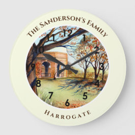 Reloj Redondo Grande Valley Gardens Harrogate Yorkshire England