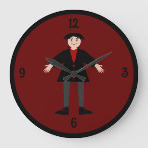 Reloj Redondo Grande Vampiro de Cute Halloween