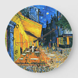 Reloj Redondo Grande Van Gogh: Terraza Cafe