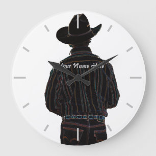 Reloj Redondo Grande Vaquero