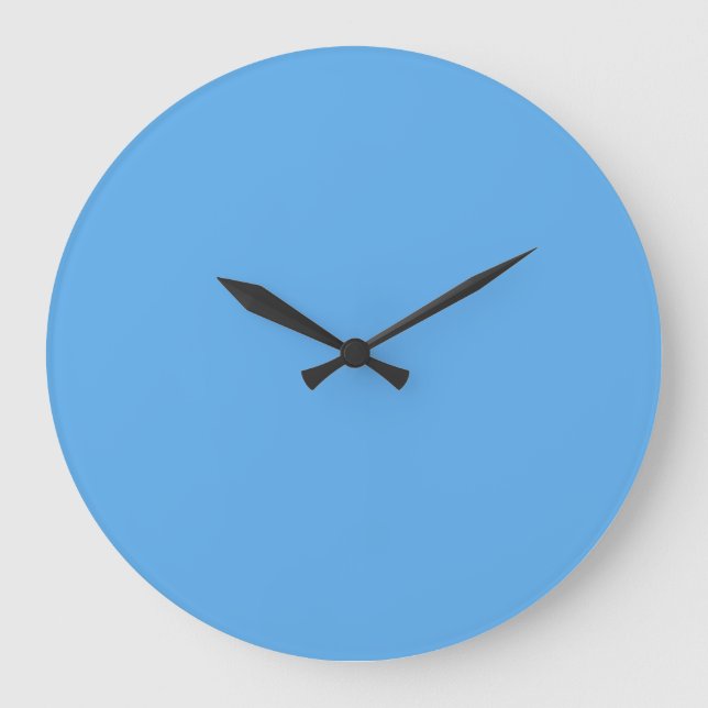 Reloj Redondo Grande Vaqueros azules (color sólido) (Anverso)