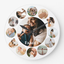 Varias Fotos Collage Sencilla Familia Redondo Marc
