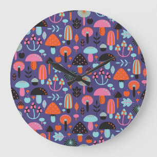 Reloj Redondo Grande Variedad champiñón: Ilustracion de época