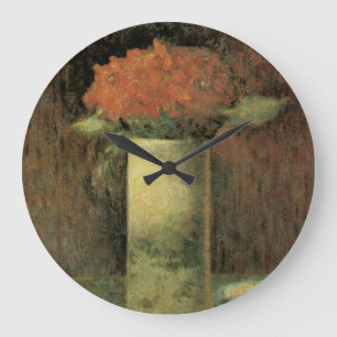 Reloj Redondo Grande Vase de flores