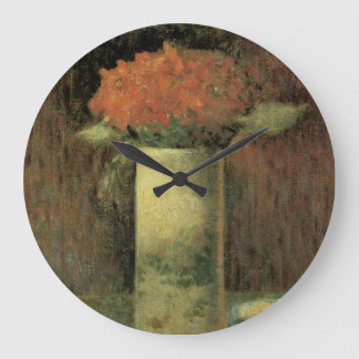 Reloj Redondo Grande Vase de flores
