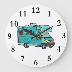 Reloj Redondo Grande Vehículo recreativo RV