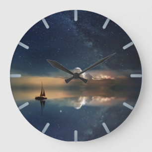 Reloj Redondo Grande Vela nocturna