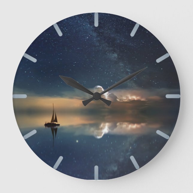 Reloj Redondo Grande Vela nocturna (Anverso)