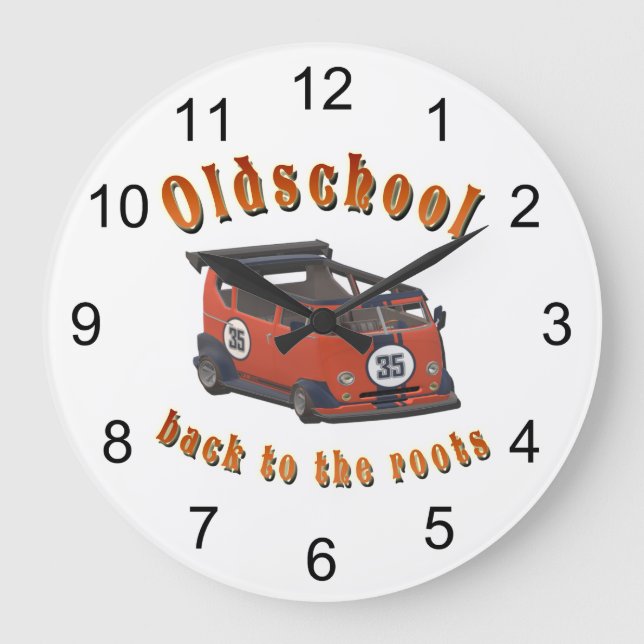 Reloj Redondo Grande Velocidad de Oldschool - ​ ¡De vuelta a las raíces (Anverso)