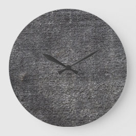 Reloj Redondo Grande Velos grises alfombra antracita alfombra vintage