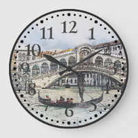 Venecia, Italia, Gran Canal, Europa Art Wall Clock