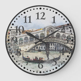 Reloj Redondo Grande Venecia, Italia, Gran Canal, Europa Art Wall Clock