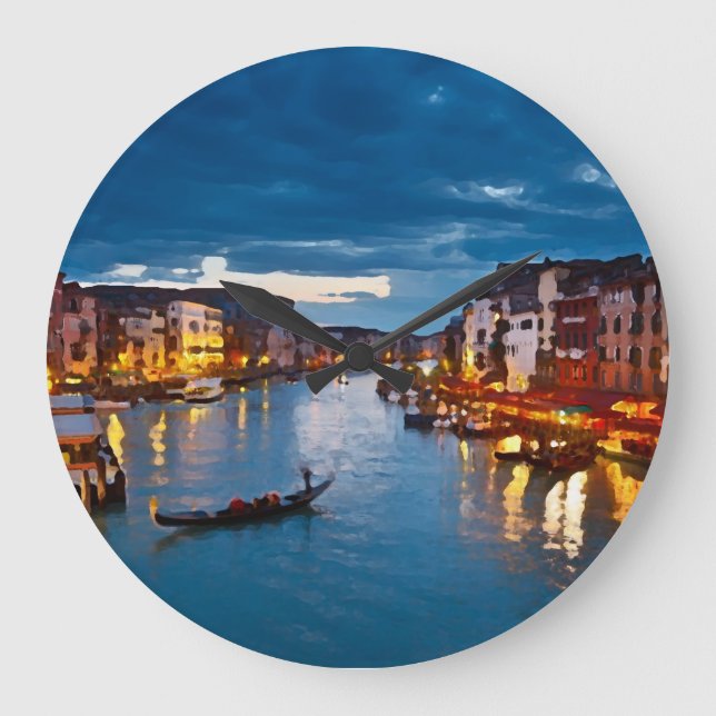 Reloj Redondo Grande Venice_Italy_Canal_iphone (Anverso)