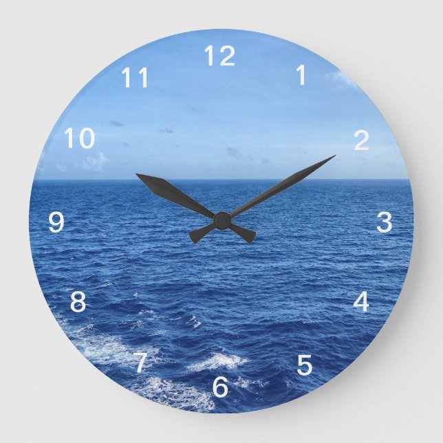 Reloj Redondo Grande Ver el mar (Anverso)