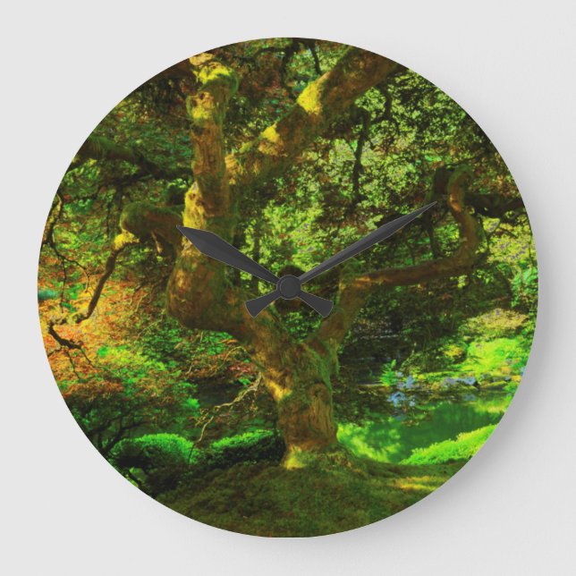 Reloj Redondo Grande Verano, Jardín Japonés de Portland, Portland (Anverso)