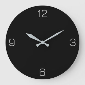 Reloj Redondo Grande Verdadero color negro 00000 Color - Añadir una opc
