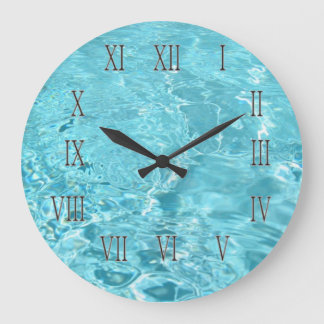 Reloj Redondo Grande Verde agua