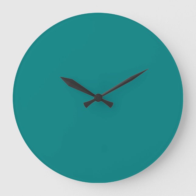 Reloj Redondo Grande Verde azulado (Anverso)