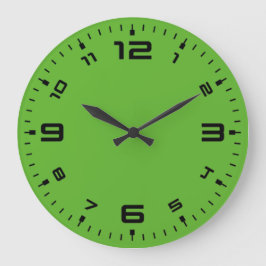 Reloj Redondo Grande Verde brillante