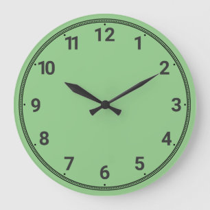 Reloj Redondo Grande Verde claro