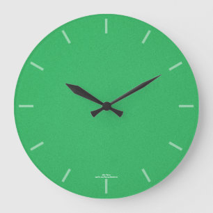 Reloj Redondo Grande Verde gris moderno simple
