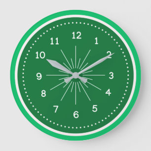 Reloj Redondo Grande Verde simple