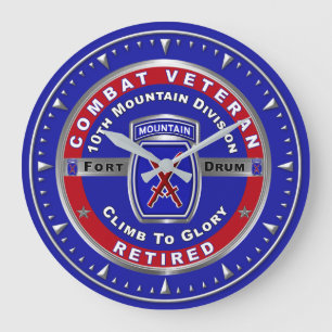 Reloj Redondo Grande Veterano retirado de la 10ª División de Montaña